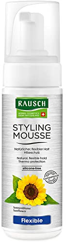 Rausch Styling Mousse Flexible Non-Aerosol (schützt das Haar vor Föhnhitze und trocknet es nicht aus - Vegan), 1er Pack (1 x 150 ml)