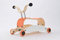 Unbekannt Wishbone Mini FLIP Mix & Match 3in1 - Laufwagen + Rutschauto + Schaukel in Farbe: Top orange + Base weiß + Räder orange