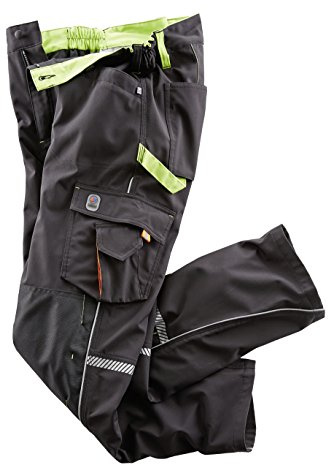 Terrax Workwear Herren Softshellhose 20404 schwarz/Limette