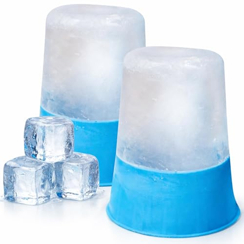Arctic Flex Vasos de hielo y rodillo, herramienta portátil para glaseado facial, masajeador de silicona para el cuidado de la piel, reduce la hinchazón y mejora la belleza