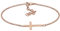 Elli Armband Damen Kreuz Glaube in 925 Sterling Silber rosévergoldet
