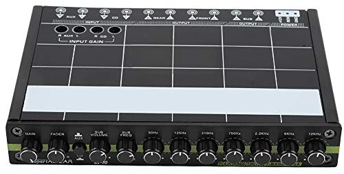 Car Audio Equalizer, Fydun 1 Stücke Auto Audio Stereo EQ Equalizer mit 7 Band