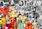 wandmotiv24 Fototapete Streetart Buchstaben Schwarz und Weiß, XXL 400 x 280 cm - 8 Teile, Wanddeko, Wandbild, Wandtapete, Graffiti Bunt Kunst M5943
