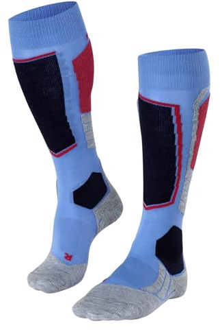 FALKE SK2 Intermediate Wool Femmes Mi-bas Skiing blue note (6545), 35-36