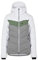 J.Lindeberg W Russel Down Ski Jacket Colorblock-Grau-Weiß, Damen Daunen Isolationsjacke, Größe L - Farbe Thyme Green