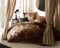Bettwaesche-mit-Stil Mako Satin Bettwäsche Leopard braun (Garnitur 240x220 + 2X 80x80 cm)