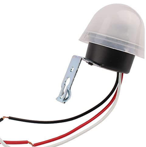 JIQI Sensorschalter 220V AC 10A Dämmerungsschalter Straßenlichtschalter Straßenlaternenschalter mit Fotozelle Lichtsensor Fotoschalter Photoschalter twilight switch Automatischer Lichtschalter