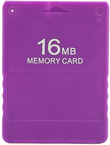 Restokki PS2 Game Memory Card High Speed Game Memory Card Professional 16MB Memory Save Card Compatible for PS2(Purple)