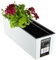 KADAX Fioriera 18,5 x 56 cm, motivo graffiato, bianco, con inserto – Plastica resistente