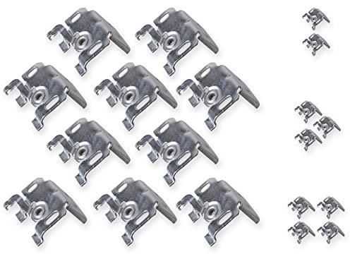 EFIXS Universalträger (Jalousieträger) (10 Stück) für Wand- oder Deckenmontage für Aluminium-Jalousien mit 25mm Oberschiene