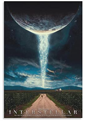 Interstellar Filmposter, Filmposter, Bilddruck, Leinwand, Poster, Wandfarbe, Kunst, Poster, Dekoration, moderne Wohnkunstwerke, 30 x 45 cm