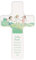 Butzon & Bercker Kinderkreuz 'Lieber Engel, sei mein Begleiter' Buche weiß lackiert 11x18cm - Wandkreuz in Geschenkverpackung für Jungen & Mädchen - christliches Geschenk Geburt & Taufe