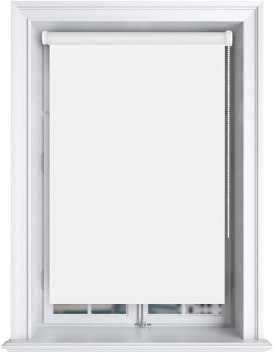Bestlivings Thermorollo (100x150cm / Weiß) Verdunkelungsrollo ohne Bohren - Klemmfix - Sichtschutz Hitzeschutz, Tür/Fenster - Wandmontage Deckenmontage