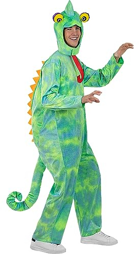 Funidelia | Chamäleon Kostüm für Herren und Damen Tiere - Kostüm für Erwachsene & Verkleidung für Partys, Karneval & Halloween - Grün