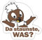 Spreadshirt Sandmännchen Pitti Da Staunste Was Sticker, max. 10x10 cm, 10 x 10 cm, Mattweiß