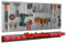 Werkzeugwand Metall 156x72 cm Lagersystem mit Werkzeughaltern Werkzeughaken und 8 Stapelboxen 100 x 150 x 70 mm Farbe: rot Lochbrett Werkstatt Garage Steckbrett Elektrowerkzeuge Lochwand