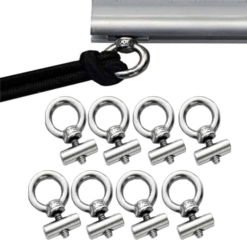 Markisen-Schienenstopper, 6 mm, für Wohnmobil, Wohnwagen, Wohnmobil, Camping, Zelt, Ausrüstung, Markisen, Zubehör, 304 Edelstahl, 8 Stück