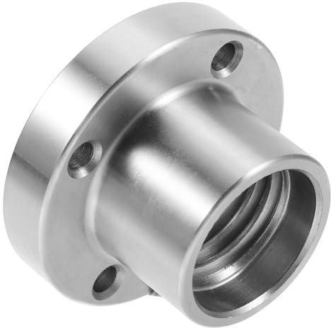 UKCOCO 2 Holzbearbeitungsdrehfutter Drehmaschine Zum Drechseln Frontplatte Für Planscheibenfutter Drehfutteradapter Holzdrehbank-adapter Adapter Für Drehmaschine Werkzeug Mini Stahl