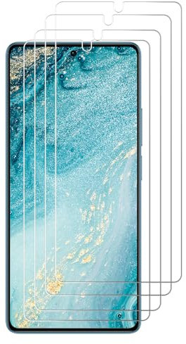 J&D Compatible para Xiaomi Redmi Note 13 5G Protector de Pantalla, 4 Paquetes No Cobertura Completa Escudo de Película Transparente HD Protector de Pantalla para Xiaomi Redmi Note 13 4G