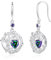 FANCIME Tree of Life Earrings 925 Sterling Silver Dainty Alexandrite Dangle Drop Gemstone Earring June Birthstone Fine Jewellery Birthday Gifts for Her Women