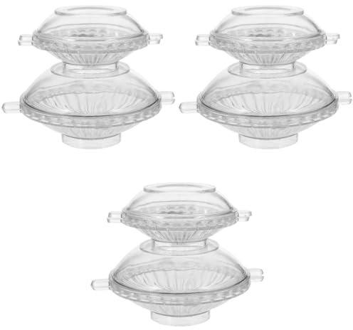 VILLCASE 6 Pièces Moule À Bougie, Moules pour Bougies Flottantes, Plastique, Transparent, Diy-bougies Chauffe-Plat, Centres De Table Mariage, Perles Flottantes Pour Vases