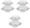 VILLCASE 6 Pièces Moule À Bougie, Moules pour Bougies Flottantes, Plastique, Transparent, Diy-bougies Chauffe-Plat, Centres De Table Mariage, Perles Flottantes Pour Vases