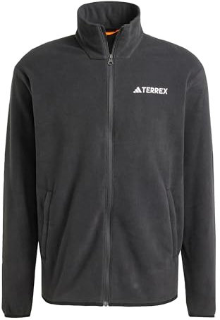 adidas Herren Terrex Multi Essentials Full Zip Fleece Jacket, Black, XXL