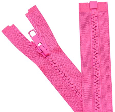 Sawoake 2 Stück #5 41 cm Trennende Jacke Reißverschlüsse für Nähen Mäntel Jacke Reißverschluss helle rose geformte Kunststoff Reißverschlüsse Bulk Tailor DIY Nähwerkzeuge für Kleidungsstück/Taschen