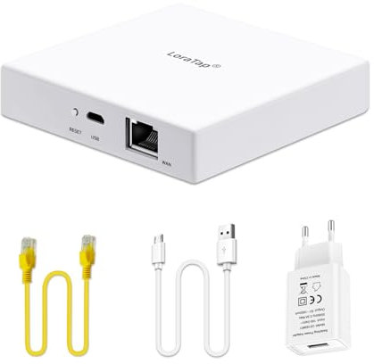 LoraTap Smart Home ZigBee Gateway Hub para dispositivos LoraTap ZigBee Sub: domótica con control de aplicación Smart Life Tuya y conexión Ethernet RJ45
