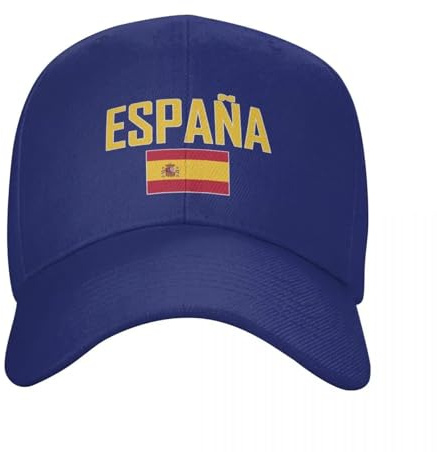 MIATCENRT Gorra De Béisbol con Bandera Nacional De España, Unisex, para Adultos, con Orgullo Marroquí, Sombrero Patriótico, Ajustable, para Hombres Y Mujeres, Protección UV Al Aire Libre