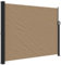 vidaXL Seitenmarkise, Sichtschutz Ausziehbar, Windschutz Sonnenschutz für Garten Balkon Terrasse, Seitenrollo Seitenwandmarkise, Taupe 160x300cm