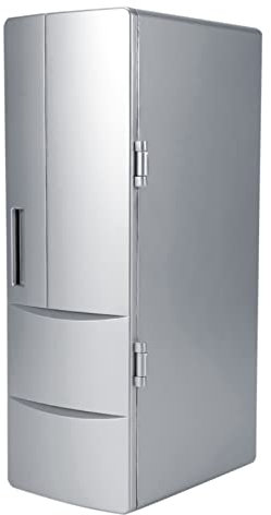 ciciglow Mini Frigorifero USB, Utile Mini Frigorifero Compatto per Ufficio per Auto