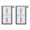 2 Pcs HEPA Filters Replacement Filter Fits for Eufy X8 Pro Series X8 Pro SES Robot Vacuum Cleaner Spare Parts(2 Pack)