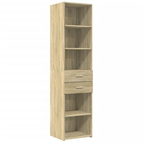vidaXL Highboard Sonoma-Eiche 45x42,5x185 cm Holzwerkstoff