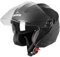 MOCOERL Herren Damen Jethelme Motorradhelm, Rollerhelm, Doppelvisier, ECE2206 Zulassung-Schwarz Adult Vintage 3/4Helm (S(55-56CM))