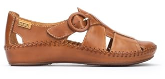 Pikolinos Halboffene Schuhe in Leder P. Vallarta für Frauen Farbe Brandy