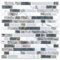 Yipscazo 10 Sheet 12''x12'' Peel and Stick Backsplash Tile for Kitchen Adhesive Stick on Backsplash Laundry Bathroom Textured Vinyl Sticker Wallpaper Smart Tile in Ligth Gray