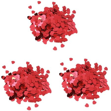 SHOWERORO 3 Stücke Konfetti Hochzeit Dekorationen Form Party Konfetti 30g Für Geburtstag Hochzeit Weihnachten