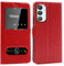 CEKA TECH - Carcasa para Samsung Galaxy A16 4G/5G (6,7 pulgadas), funda con ventanas, funda magnética para Samsung A16 5G, rojo)