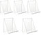 5 Stück Durchsichtige Acryl Buchständer 13 x 11,5 x 10cm Buchstütze Prospektständer Schräg Klarer Buchhalter Tisch Buchaufsteller für Büchern Fotos Bilderalben Bilderbücher