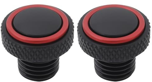 OTOTEC 1 Paire Bouchons de Trou pour Rétroviseurs de Moto M10x1,25 pour MT07 MT09 MT10 SP pour Z900 Z650 Z750 Compatible avec Benelli TRK 502 702x Compatible avec CB 500x 500F (Rouge)