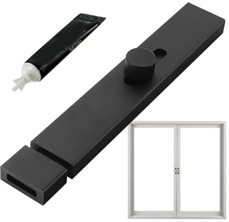 Serrure coulissante en d'aluminium pour porte coulissante - Serrure de porte intérieure - Serrure de porte résistante à l'usure, loquet de porte coulissant pour portes, tiroirs,