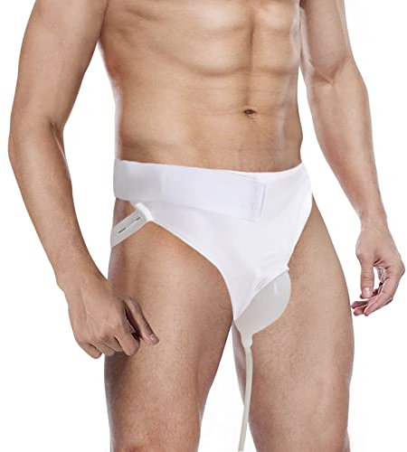 Silikon Urinbeutel Urinsammler für Ältere Urinalkondom Urin Sammlung Tasche wiederverwendbar Urindrainagebeutel, 1000ml, Tragbare Inkontinenzhose Urinal Pee Halter für Inkontinenz und Behinderte