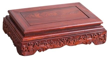 SONGYL-20249 Table d'exposition pour bonsaïs Présentoir à thé, Vase bonsaï en Bois de Santal Rouge, for décoration de Maison ou de Bureau Support pour Pots(Grand)
