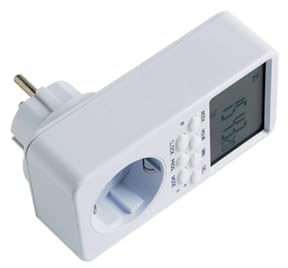 BIUDECO Enchufe con Temporizador Digital Programable 16A con Relé Integrado Carcasa de Policarbonato Compatible con Voltaje Ac220 para Control Automático de Electrodomésticos Hogar y