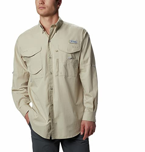 Columbia Men's Bonehead Long Sleeve Shirt, Fossil, Small