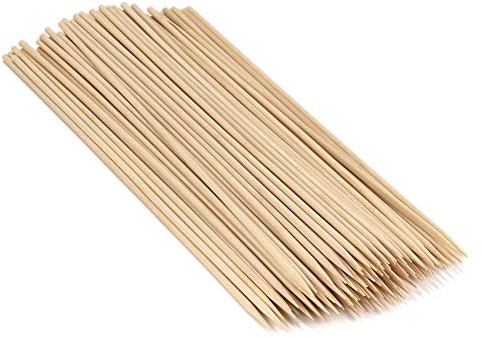 BambooMN 10 Long x 5mm Thick Sharp Point Bamboo Kebab Satay BBQ Skewers Party Supplies, 1,000 Pieces