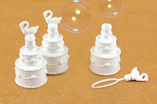 24 Hochzeits- Seifenblasen Torte mit Schwan wedding bubbles