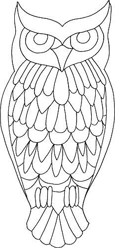 Lindsay Mason Designs LM Zendoodle Big Owl Clear Stamp
