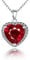 Navachi 925 Sterling Silver 18k White Gold Plated 3.7ct Heart Ruby Az9037a Necklace Pendant 18